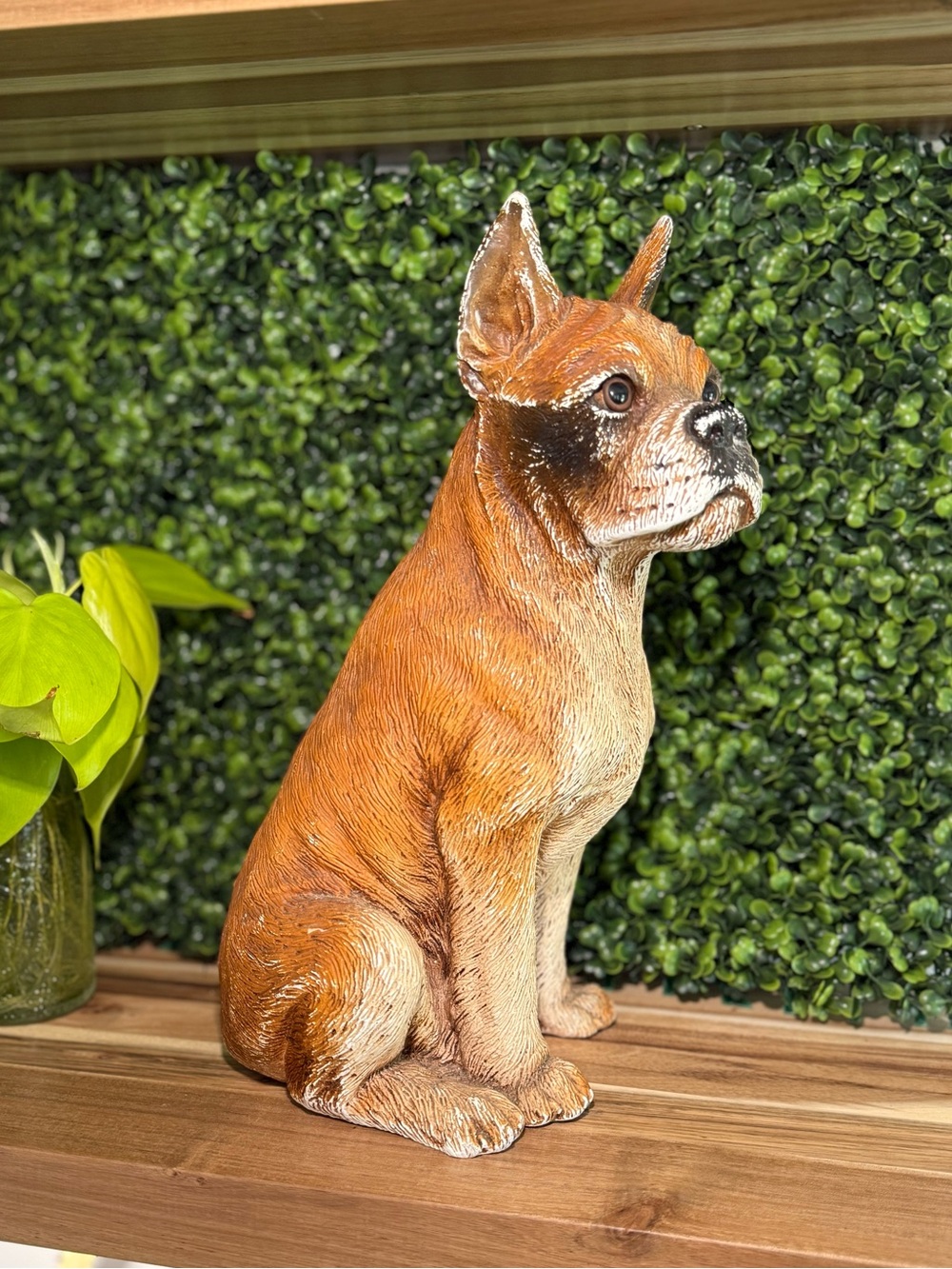 Vintage  Boxer Dog Statue Universal Statuary Corp 1986